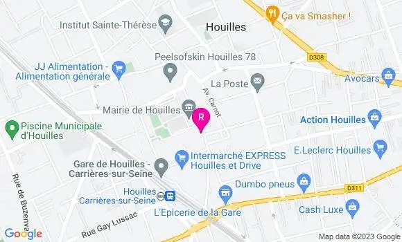Localisation Restaurant  Bar de la Mairie