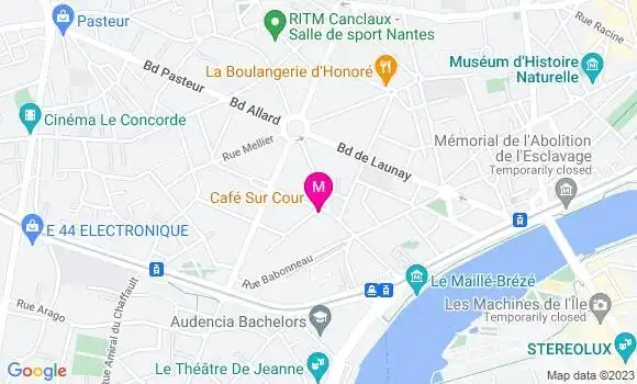 Localisation Café sur Cour
