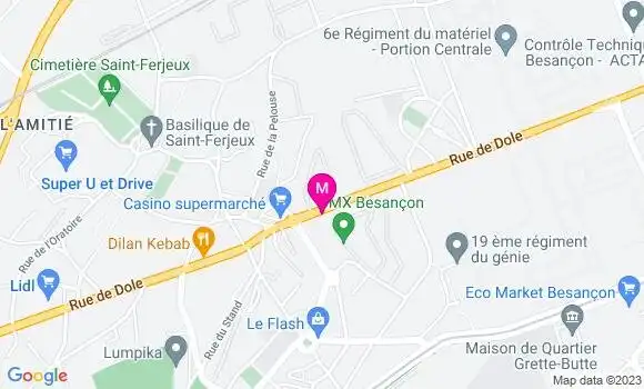 Localisation Restaurant  La Formule Saint Ferjeux