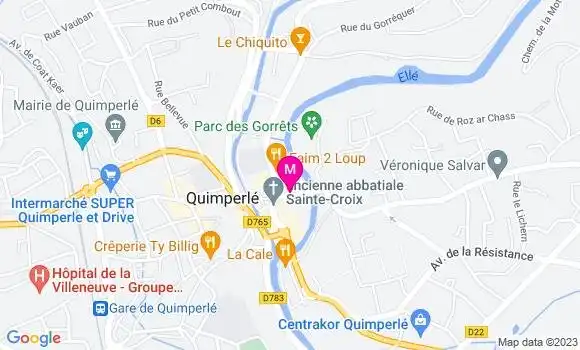 Localisation Crêperie Restaurant du Pont Fleuri