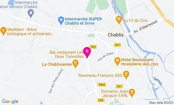 Localisation Bar Restaurant les Deux Tonnelles