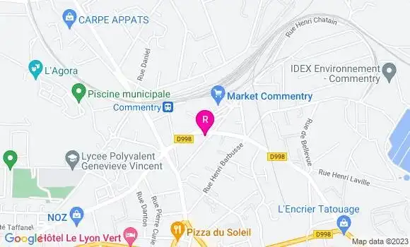 Localisation Restaurant le Champ de Foire