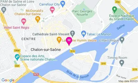 Localisation Restaurant  Côté Saône