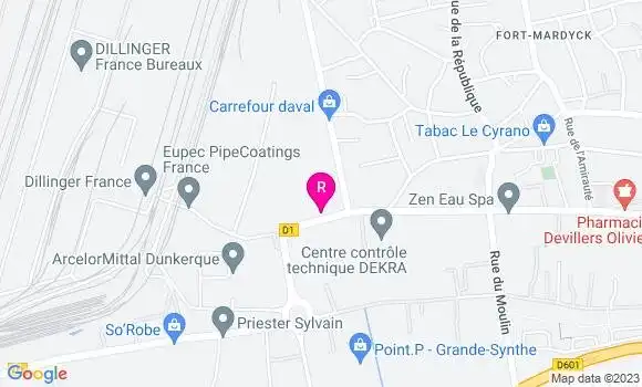 Localisation Restaurant  Le Relax