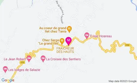 Localisation Restaurant  Fraicheur des Hauts