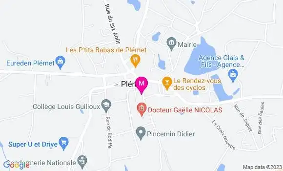 Localisation Restaurant Hôtel  Hostellerie du Mené