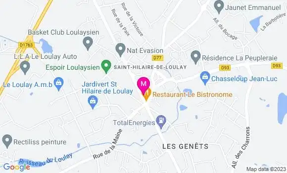 Localisation Bistrot Le Bistronome