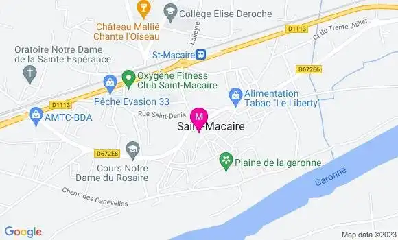 Localisation Restaurant Bar La Belle Lurette