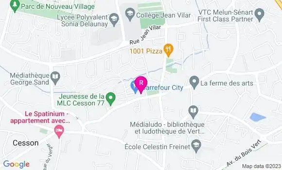 Localisation Restaurant  La Table de Vert