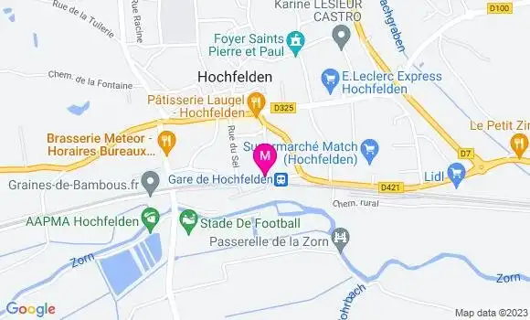 Localisation Restaurant de la Gare