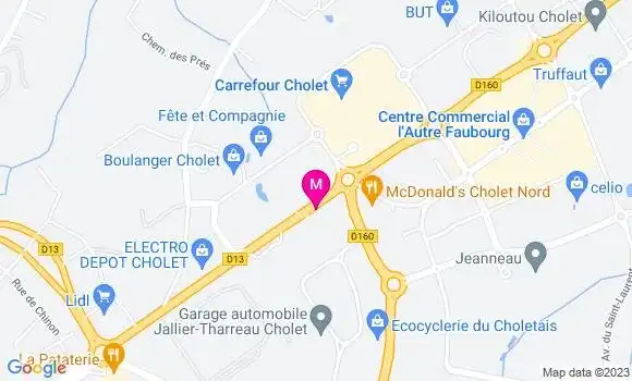 Localisation Restaurant Chinois Royal Cholet