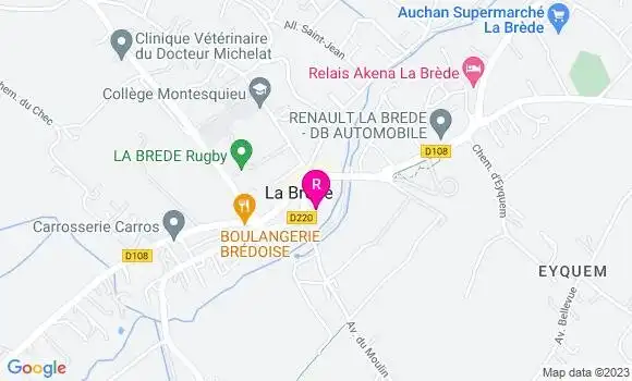 Localisation Pizzeria Plaisirs Gourmands