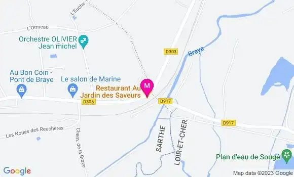 Localisation Restaurant  Au Jardin des Saveurs