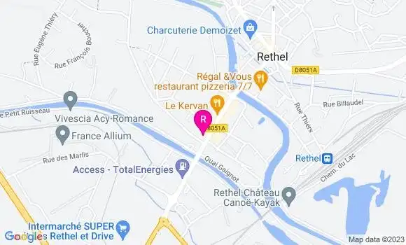 Localisation Restaurant  Le Gambetta