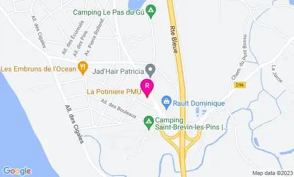 Localisation Restaurant  La Potinière