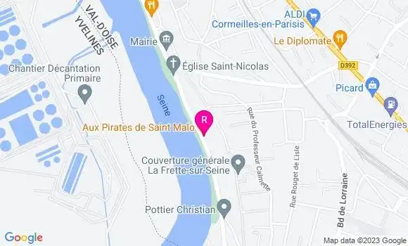 Localisation Restaurant  Aux Pirates de Saint Malo