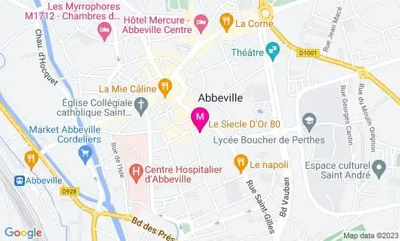 Localisation Restaurant  Le Siècle d