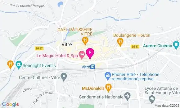Localisation Le Bistrot des Voyageurs