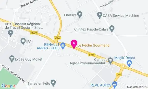 Localisation Restaurant  Le Péché Gourmand