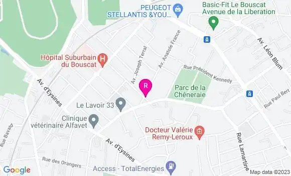 Localisation Restaurant  La Terrasse du Lafon