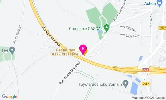 Localisation Brasserie Le Blitz