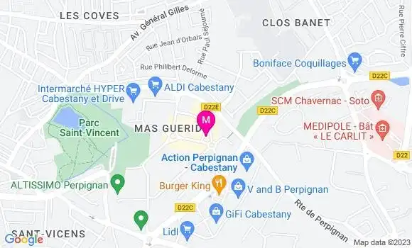Localisation Restaurant  Etincelle