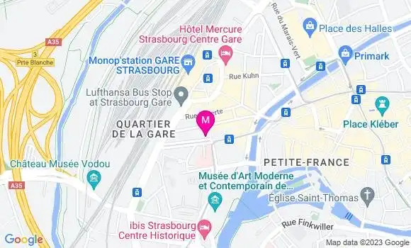 Localisation Brasserie La Chope