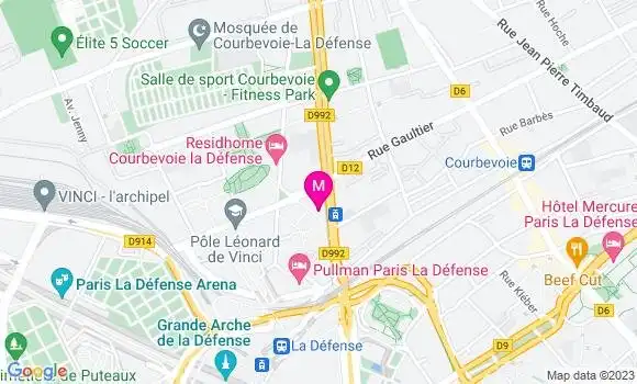 Localisation Restaurant  La Table des Artistes