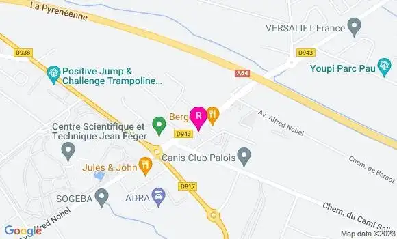 Localisation Restaurant  Le Nobel