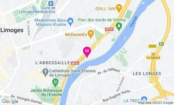 Localisation Le Bistrot des Quais