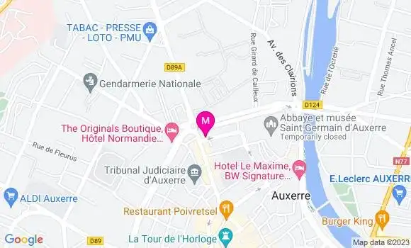 Localisation Restaurant Bar Le Quart