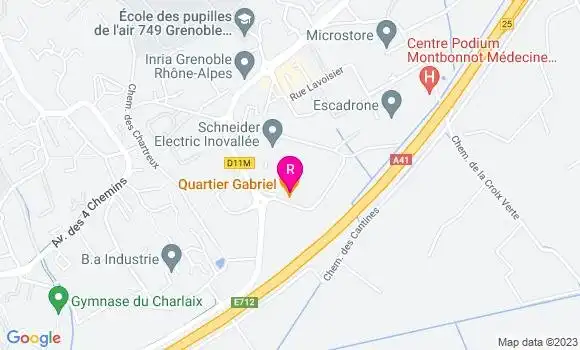 Localisation Restaurant  Quartier Gabriel