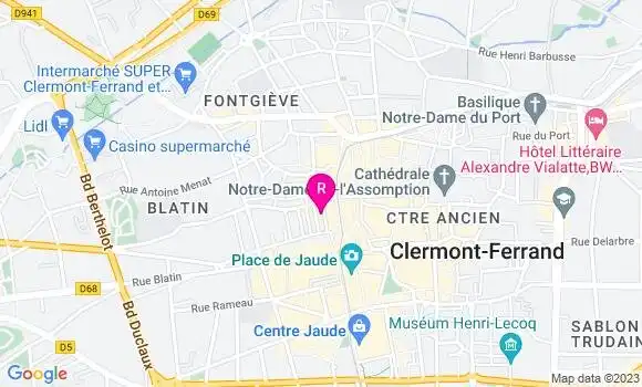 Localisation Restaurant  La Gourmandine