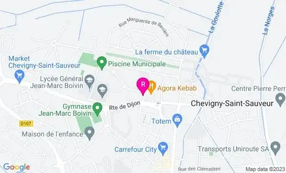 Localisation Pizzeria Fcj