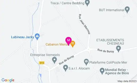 Localisation Restaurant  Cabanon Merois