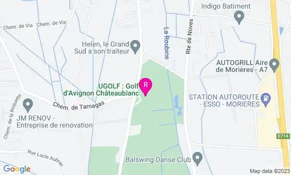 Localisation Le Restaurant du Golf de Châteaublanc