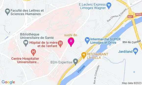Localisation Restaurant  Au P