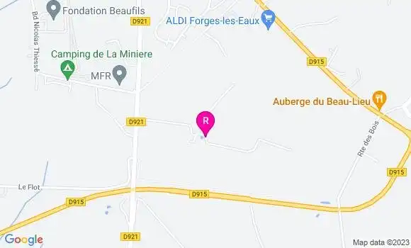 Localisation Auberge du Beau Lieu