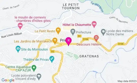 Localisation Restaurant  La Bogue