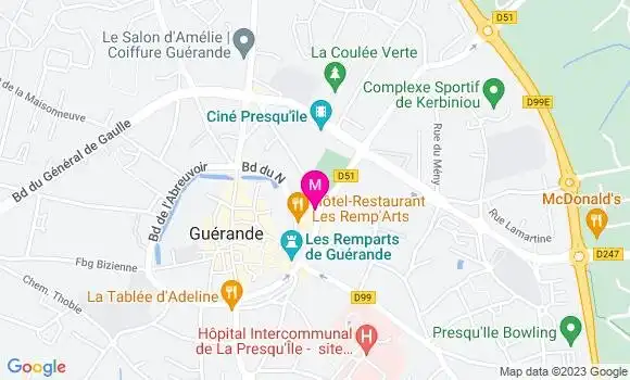 Localisation Restaurant  La Potence