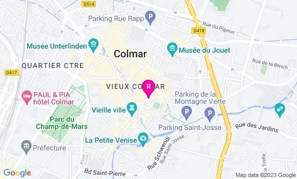 Localisation Restaurant  Le Boudoir