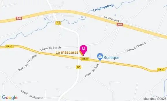 Localisation Restaurant  Le Mascaras