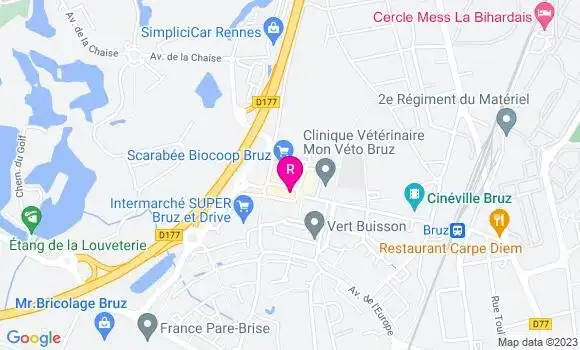 Localisation Brasserie Le Café Bruzois