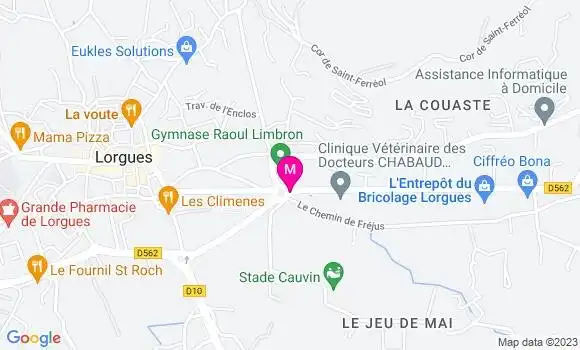 Localisation Restaurant  Lei Cigales