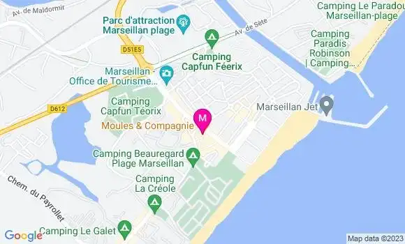 Localisation Restaurant  Moules et Compagnie