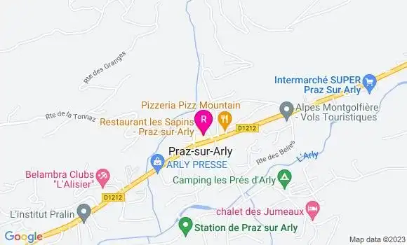 Localisation Restaurant  Les Sapins