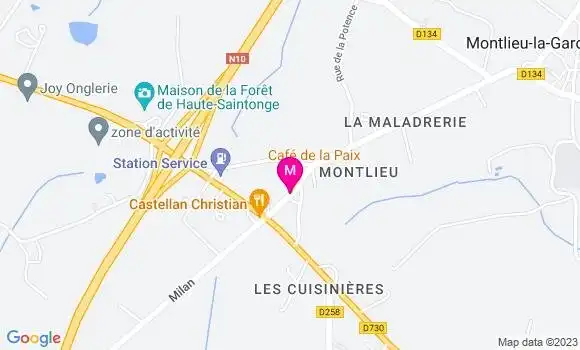 Localisation Restaurant  Café de la Paix