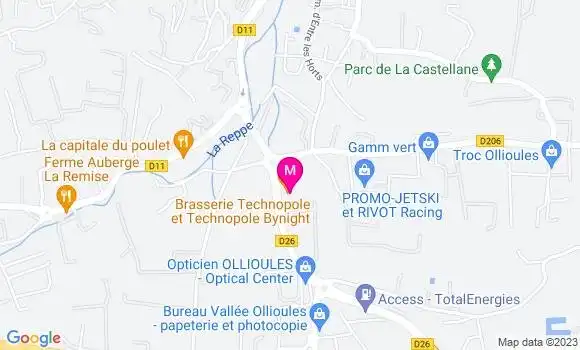 Localisation Brasserie Technopole