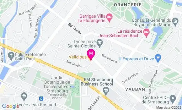Localisation Restaurant  Velicious