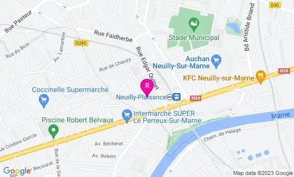 Localisation Restaurant  Le Victor Hugo